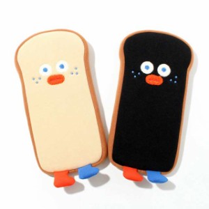 【送料無料】かわいい 食パントースト キャラクター 小物 ポーチ ペンケース 筆箱, Brunch Brother Runtoast Pencase (Burned Toast)