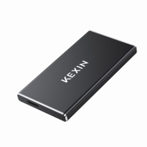 KEXIN 外付けSSD 500GB USB3.1(Gen2) 超小型 超高速 ポータブルSSD PS4(動作確認済) 転送速度(最大)550MB/s 超ミニ 2本ケーブル
