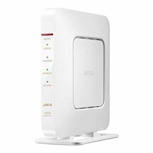 BUFFALO バッファロー 無線LANルーター エントリーモデル (Wi-Fi 6(11ax)対応/周波数2.4、5GHz/ホワイト) WSR-1800AX4-WH