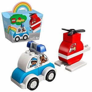 レゴ(LEGO) デュプロ はじめてのデュプロ 消防ヘリコプターとパトカー 10957 おもちゃ ブロック プレゼント幼児 赤ちゃん 警察 けいさつ