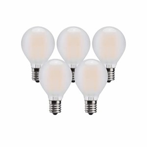 LED エジソン電球 電球色 E17 豆電球 60Ｗ形相当 600lm E17 6W 復古電球 磨りガラスの材質 調光器非対応 2700K シャンデリア 5個入り