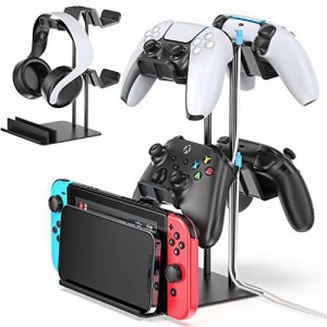 ゲームコントロー ラー収納ラック OIVO PS5/PS4/Switch Pro/XBOX SERIES X/XBOX ONE各種対応 コントロー ラースタンド ゲーム機スタンド