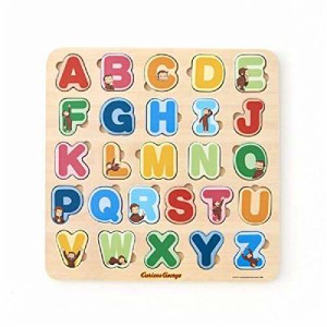 おさるのジョージ 木製アルファベットパズル