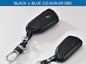 【送料無料】core OBJ select Leather Key Cover for Volkswagen Golf8 BLACK x BLUE LE-GO8-001BB