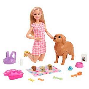 バービー(Barbie) こいぬがうまれる かわいいペットのおやこのおせわセット 3才~ HCK75