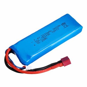 【送料無料】ハイテック WLtoys 7.4V 2200mAh Li-Po T型(Explorer/MATCH) 日本正規品 RCカー用 スペアパーツ ラジコン バギー ドリフト 1