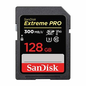 【 サンディスク 正規品 】 SanDisk SDカード 128GB SDXC Class10 UHS-II V90 読取最大300MB/sExtreme PRO SDSDXDK-128G-GHJIN 新パッケ