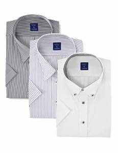 【送料無料】アトリエサンロクゴ 半袖 ワイシャツ3枚セット クールビズ 形態安定 半袖Yシャツ ワークシャツ ビジネスワイシャツ ワイシャ