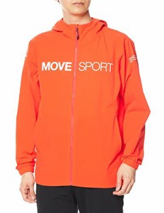 デサント ウィンドブレーカー MOVESPORT 軽量 はっ水 ストレッチ フード付 トレーニング メンズ OR S