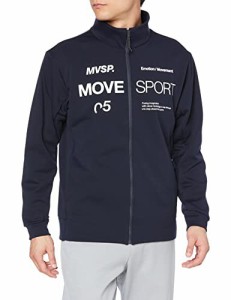 デサント スウェット MOVESPORT ハリコシ ストレッチ 軽量性 立ち襟 トレーニング メンズ NV L