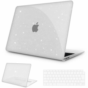 M1 チップモデル キラキラ星 人気特別版 NPUOLS MacBook Air 13 インチ ケース カバー 2021 2020 2019 2018モデル かわいい 薄型 お