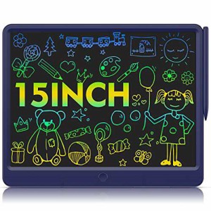 子供用LCDタブレットWicue 15インチ落書きボード幼児用カラータブレット学習おもちゃプレゼント3-12歳女の子男の子…