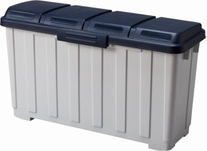 【送料無料】アスベル フタ付きゴミ箱 4分別ダストボックス 分別用仕切付き 90L 青 大容量 A6652