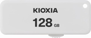 KIOXIA(キオクシア) 旧東芝メモリ USBフラッシュメモリ 128GB USB2.0 スライド式 日本製 国内サポート正規品 KLU203A128GW