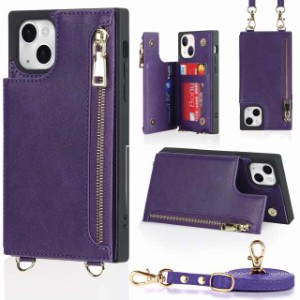 NODALA i Phone 13 ケース 手帳型 背面収納 ショルダー あいふぉん13 カバー アイフォ13 ケース 財布型 いphone13 スマホケース 肩掛け
