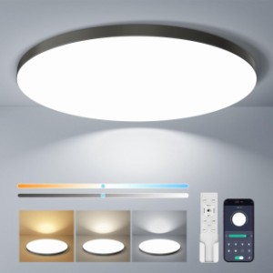 Coizabera LED シーリングライト 6畳 28W 3600lm 調光調色 おしゃれ 天井照明器具 豆電球常夜灯付き 電気 蛍光灯 6畳〜8畳 Ceiling Light