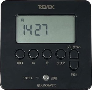リーベックス(Revex) デジタルタイマー ブラック PT80DBK