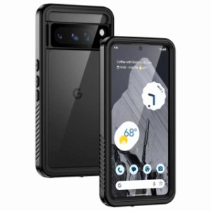 Lanhiem Google Pixel 8 Pro 防水ケース 完全防水 IP68米軍規格 耐衝撃 滑り止め 防塵 防雪 ワイヤレス充電対応 水中保護カバー Google P