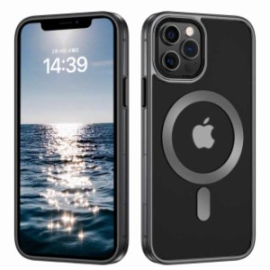 GUAGUA i Phone 12 ケース 12 Pro ケース MagSafe対応 半透明 マット感 いPhone 12/12 Pro マグセーフ内蔵 ケース スマホ カバー 耐衝撃