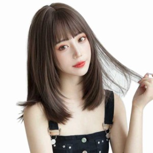 Wamekyyaウィッグ ロング ウイッグ かつら セミロング カツラ 女性 フルウィッグ wig ロングウィッグ コスプレ ミディアム 自然 假？ フ