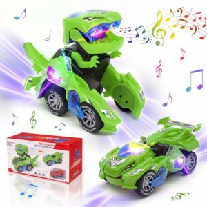 変形恐竜の車 おもちゃ スプレー恐竜変身車 電動RCカー おもちゃの車を歌う リモコンカー ラジコンカー 無線操作 贈り物 誕生日プレゼン