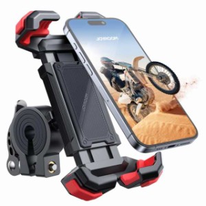 バイク スマホホルダー スタンド 2024進化 JOYROOM 【スマホの保護者】 バイク用 携帯ホルダー 自転車 オートバイ用 振動吸収 原付き マ