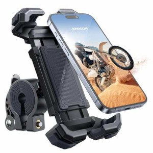 バイク スマホホルダー スタンド 2024進化 JOYROOM 【スマホの保護者】 バイク用 携帯ホルダー 自転車 オートバイ用 振動吸収 原付き マ