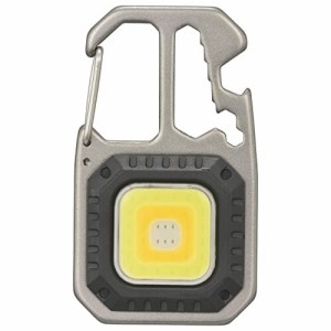 オーム電機 LED懐中電灯 フラッシュライト USB充電 ハンディライト コンパクトツールライト 四角形 810ルーメン 栓抜き/ドライバー4種/レ