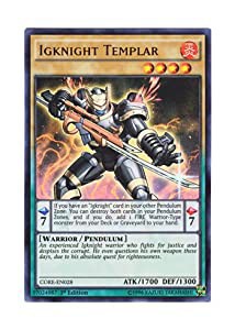 遊戯王 英語版 CORE-EN028 Igknight Templar イグナイト・ドラグノフ (ウルトラレア) 1st Edition(中古品)