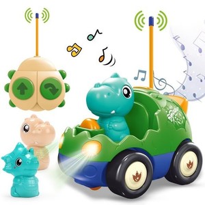 【送料無料】KAEKID ラジコンカー 恐竜 玩具 男の子 車 おもちゃ 2歳 3歳 電動RC リモコンカー 子供向け 人気 LED ライトと音楽エンジン