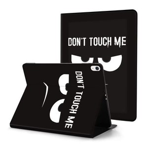 IPAD MINI 6 ケース 8.3インチ 第6世代 2021 DON’T TOUCH ME クールブラックカバー おしゃれ ビッグアングリーアイズ キュートな漫画 可