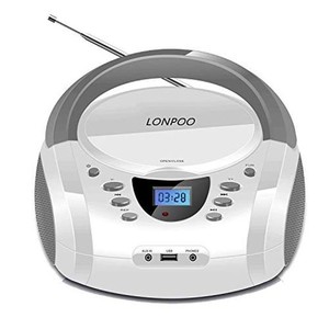 cd プレーヤー bluetooth fmラジオ ブルートゥース usb/aux入力 ヘッドフォンジャック lcdディスプレイ ポータブルcdプレーヤーコンパク