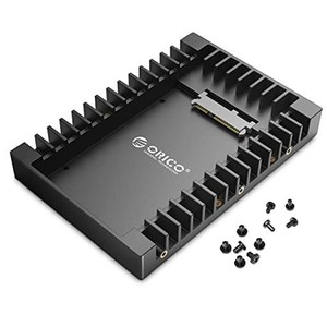ORICO 2.5 → 3.5変換 2.5インチ HDD / SSD 変換マウンタ SATAインターフェース内蔵 HDDケース 3.5インチ 変換ブラケット ネジ付き ブラ