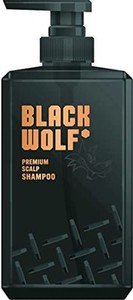 black wolf(ブラックウルフ) プレミアム スカルプシャンプー380ml 黒髪に根元からボリューム感/シトラスグリーンの香り/独自のブラックア