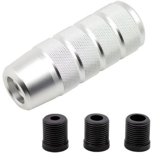 FJMARK シフトノブ アルミ 汎用 ネジ付属 8MM 10MM 12MM MT ミッション車 スリム 5速 6速 7速 トラック 軽トラ マニュアル ネジピッチ1.2