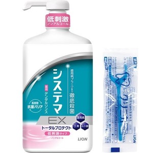 システマ EX [医薬部外品] デンタルリンス ノンアルコールタイプ 液体歯磨き 歯周病 900ML+Y字フロス