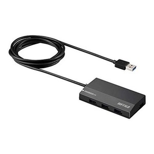 バッファロー BUFFALO USB3.0 セルフパワー 4ポートハブ ブラック スタンダードモデル BSH4A125U3BK 【NINTENDO SWITCH/WINDOWS/MAC対応