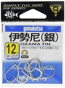 がまかつ(GAMAKATSU) 伊勢尼 フック (銀) 12号 釣り針