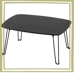 【ニトリ】NITORI シンプルで長く使える木脚折りたたみテーブル KS3 7050 ブラック 8761096