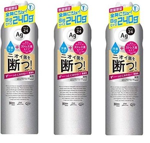 【限定big3本】資生堂agエージーデオ24 パウダースプレー(無香性)xl 240g×3本