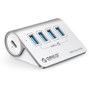 ORICO USB ハブ USB3.0 4ポート 5GBPS高速転送 セルフパワー/バスパワー両対応 50CMケーブルと変換アダプタ付き USB C/USB Aデバイス両対