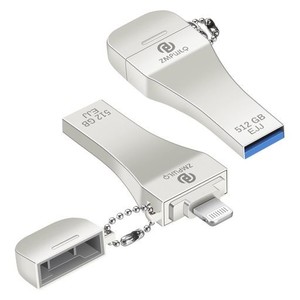 [IOS APPLE MFI認証] IPHONE USBメモリ512GB IPHONE USB バックアップ IPHONE 外付けメモリMFI ライトニングに適合 IPAD USBメモリ 対応