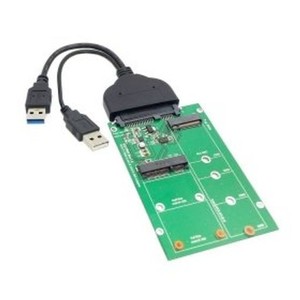 CABLECC USB 3.0 - SATA 22ピン 2.5 ハードディスク - 2 IN 1コンボミニPCI- E 2レーン M.2 NGFF & MSATA SSDアダプターコンバーター