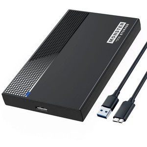 MONSTERSTORAGE 2.5インチ HDD SSD 外付けケース SATA 3.0 5GBPS高速転送速度 大容量ストレージ対応 UASP対応 2.5インチ厚さ9.5MM/7MMのS