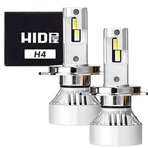 HID屋 H4 LED ヘッドライト 42500CD（カンデラ） 爆光 ホワイト 車検対応 12V 24V 2本1セット Mシリーズ