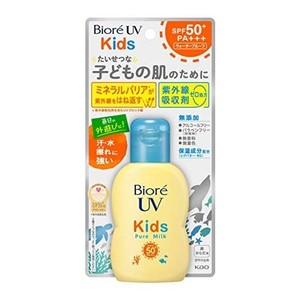 ビオレ uv キッズ ピュアミルク 日焼け止め 70ml spf50 / pa+++ ミネラルバリアで守る紫外線吸収剤ゼロ処方のキッズuv 無香料