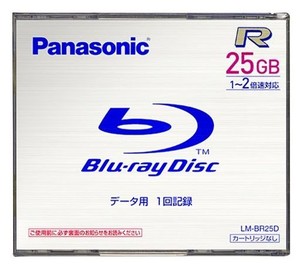 パナソニック 25GB 追記型 BLU-RAY ディスク LM-BR25D