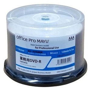 新 業務用 DVD-R OFFICEブランド 耐水・光沢写真画質（ウォーターシールド） 16倍速 4.7GB 50枚 (DR47JW600LD-AAA50 50枚スピンドル×1)