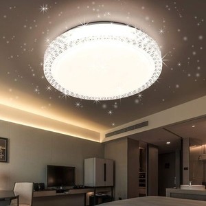 LED シーリングライト 星空効果 30W 無段階調光調色タイプ ~8畳 常夜灯 モード メモリ機能 照明器具 電球色 昼光色 PSE認証済 (34CM 30W