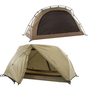DRASOUL旅行ドーム テント 自己支持のテント TC の綿の単一のテント 1-2 人のテント 軽量のアルミニウム ポーランド人 前部および後部入